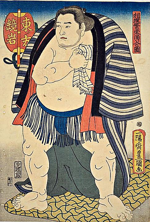 国立国会図書館デジタルコレクション「相撲繁栄溜り入の図」を加工して作成