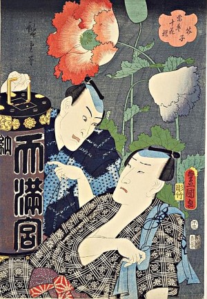国立国会図書館デジタルコレクション「当盛十花撰 芥子」を加工して作成