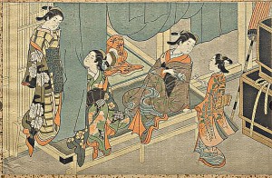 国立国会図書館デジタルコレクション「西川祐信古代美人画譜」を加工して作成